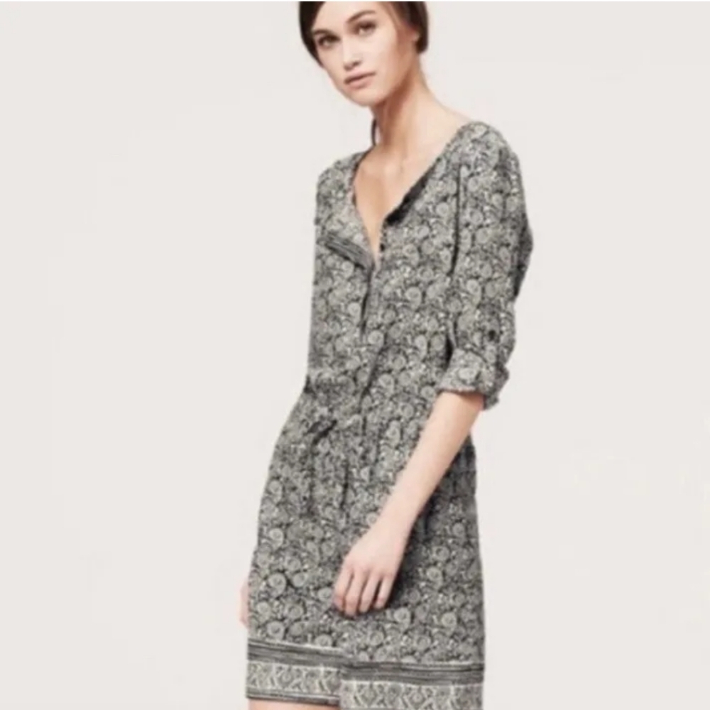Loft Roll Tab Sleeve Shorts Romper size 0